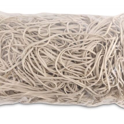 Gumki recepturki OFFICE PRODUCTS, średnica 130mm, 1,5x3mm, 60% kauczuku, 1000g, zgrzewka, białe