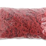 Gumki recepturki OFFICE PRODUCTS, średnica 25mm, 1,5x1,5mm, 60% kauczuku, 1000g, zgrzewka, czerwone