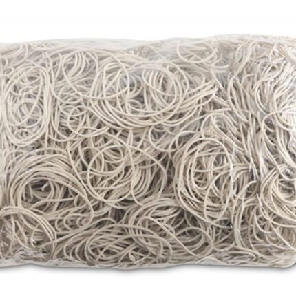 Gumki recepturki OFFICE PRODUCTS, średnica 50mm, 1,5x1,5mm, 60% kauczuku, 1000g, zgrzewka, białe