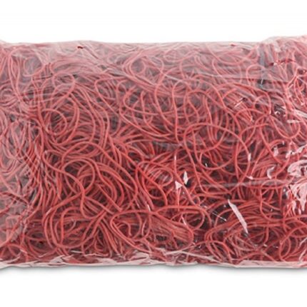 Gumki recepturki OFFICE PRODUCTS, średnica 50mm, 1,5x1,5mm, 60% kauczuku, 1000g, zgrzewka, czerwone