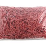 Gumki recepturki OFFICE PRODUCTS, średnica 60mm, 1,5x1,5mm, 60% kauczuku, 1000g, zgrzewka, czerwone