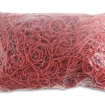 Gumki recepturki OFFICE PRODUCTS, średnica 80mm, 1,5x1,5mm, 60% kauczuku, 1000g, zgrzewka, czerwone