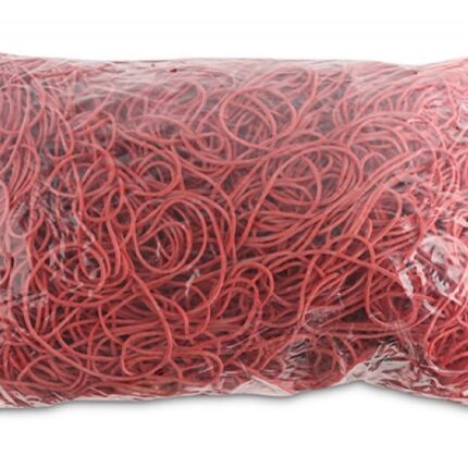 Gumki recepturki OFFICE PRODUCTS, średnica 80mm, 1,5x1,5mm, 60% kauczuku, 1000g, zgrzewka, czerwone