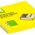 Bloczek samoprzylepny Q-CONNECT Brilliant Z-Notes, 76x76mm, 100 kart., neon, żółty