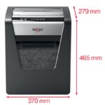 Niszczarka Rexel Momentum M510, mikro ścinki, P-5, 10 kart., 23l, czarna - obrazek 4