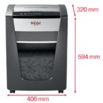 Niszczarka Rexel Momentum M515, mikro ścinki, P-5, 15 kart., 30l, czarna - obrazek 4