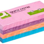 Bloczek samoprzylepny Q-CONNECT Rainbow, 38x51mm, 3x4x100 kart., mix kolorów