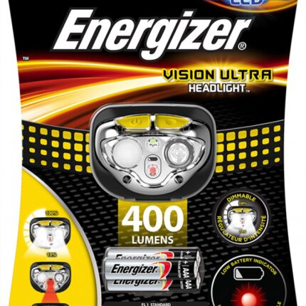 Latarka czołowa ENERGIZER Vision Ultra Headlight + 3szt. baterii AAA, żółta