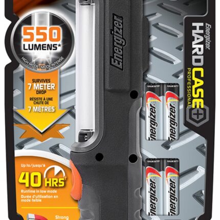 Latarka ENERGIZER Hard Case Pro Work + 4szt. baterii AA, czarna