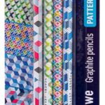 Ołówki grafitowe trójkątne HB ASTRAPEN - Patterns - 4 szt. blister