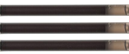 Wkład do długopisu wymazywalnego Q-CONNECT, 1,0mm, 3szt., zawieszka, czarny