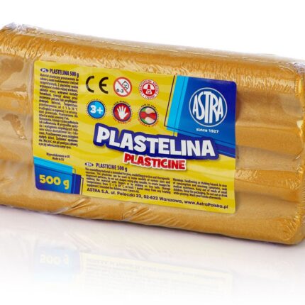 Plastelina metaliczna Astra 500g złota
