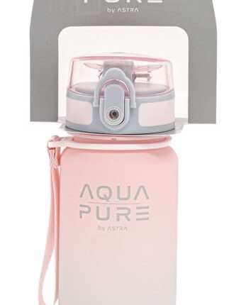 Bidon AQUA PURE by ASTRA 400 ml - pink/grey