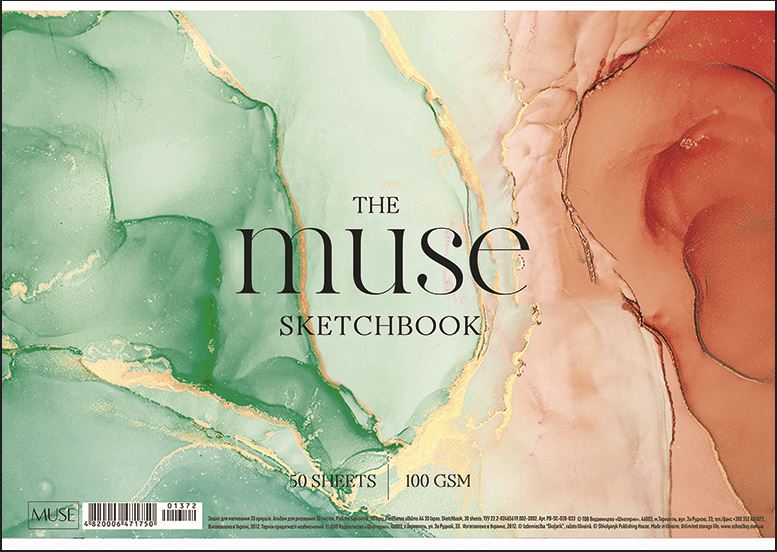 Blok do szkicowania A4 50k spiral, "The muse sketchbook" Blok do szkicowania A4 50k spiral, "The muse sketchbook" - obrazek 1