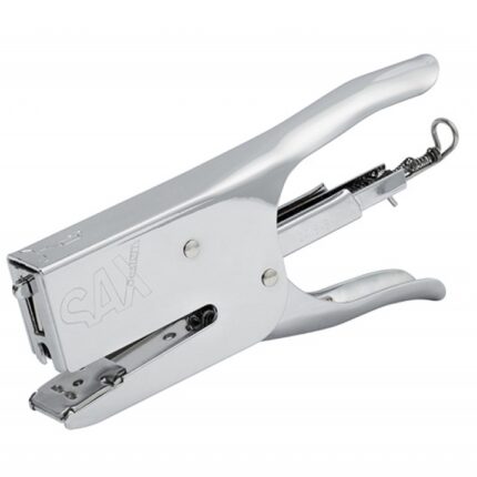 Zszywacz SAXDesign 630, zszywa do 40 kartek, na płasko, srebrny