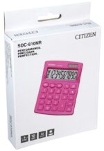 Kalkulator biurowy CITIZEN SDC-810NRPKE, 10-cyfrowy, 127x105mm, różowy - obrazek 3