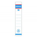 Etykiety wsuwane do segregatora DONAU, 28x153mm, dwustronne, 20szt.