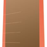 Clipboard DONAU Life, karton, A4, z klipsem, pomarańczowy