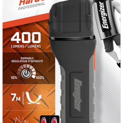 Latarka ENERGIZER Hard Case Profesional Led + 4szt. baterii AA, czarna