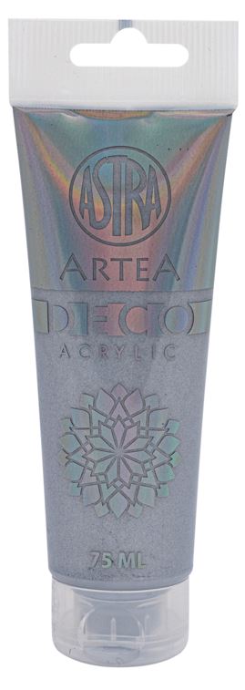 Farba akrylowa DECO ARTEA 75 ml tuba - Metaliczny Srebrny Farba akrylowa DECO ARTEA 75 ml tuba - Metaliczny Srebrny - obrazek 1