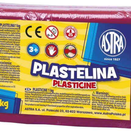 Plastelina Astra 1 kg purpurowa