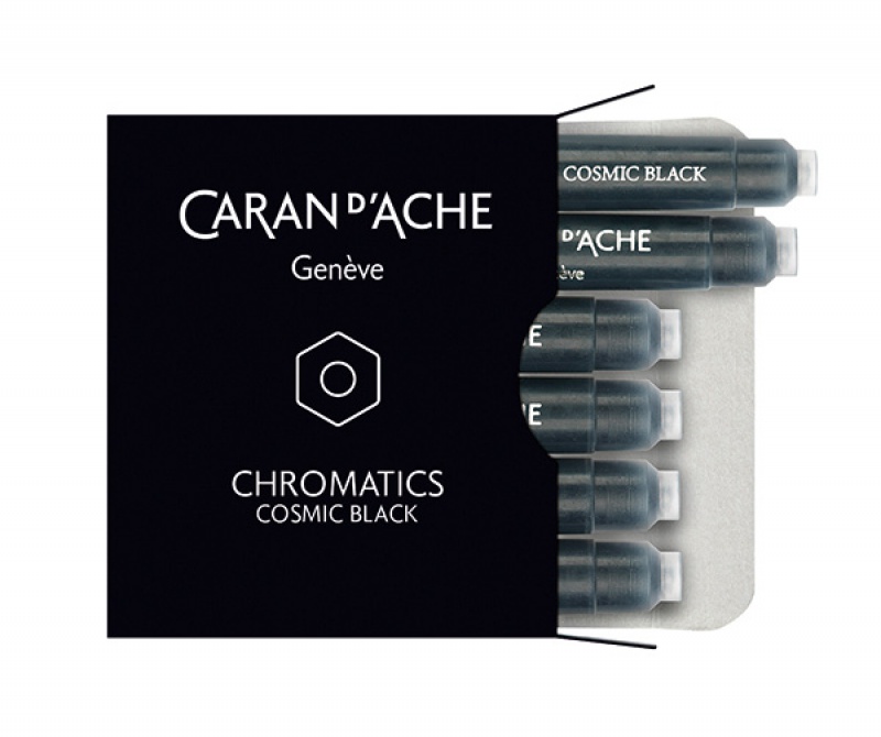 196766-198576-naboje_caran_d_ache_chromatics_cosmic_black_-800w Naboje CARAN D'ACHE Chromatics Cosmic Black, 6szt., czarne - obrazek 1