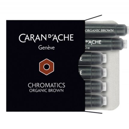 Naboje CARAN D'ACHE Chromatics Organic Brown, 6szt., brązowe
