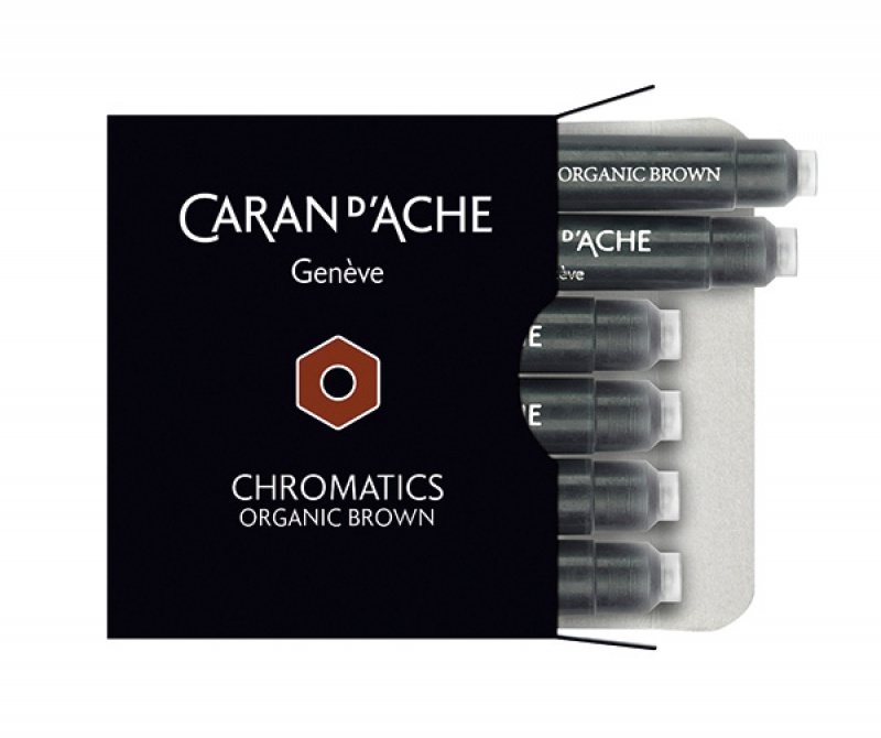 196767-198577-naboje_caran_d_ache_chromatics_organic_brown-800w Naboje CARAN D'ACHE Chromatics Organic Brown, 6szt., brązowe - obrazek 1