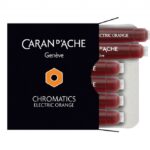 Naboje CARAN D'ACHE Chromatics Electric Orange, 6szt., pomarańczowe