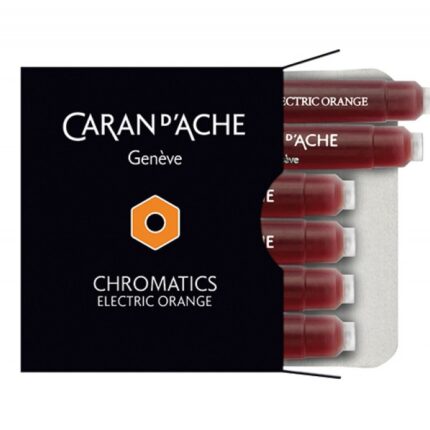 Naboje CARAN D'ACHE Chromatics Electric Orange, 6szt., pomarańczowe