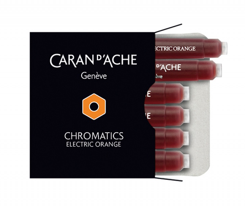196768-198578-naboje_caran_d_ache_chromatics_electric_oran-800w Naboje CARAN D'ACHE Chromatics Electric Orange, 6szt., pomarańczowe - obrazek 1