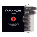 Naboje CARAN D'ACHE Chromatics Infra Red, 6szt., czerwone