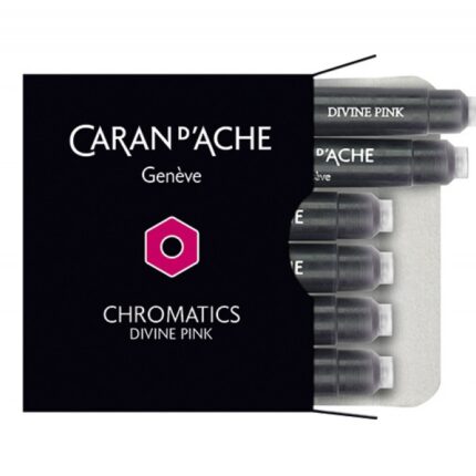 Naboje CARAN D'ACHE Chromatics Divine Pink, 6szt., różowe