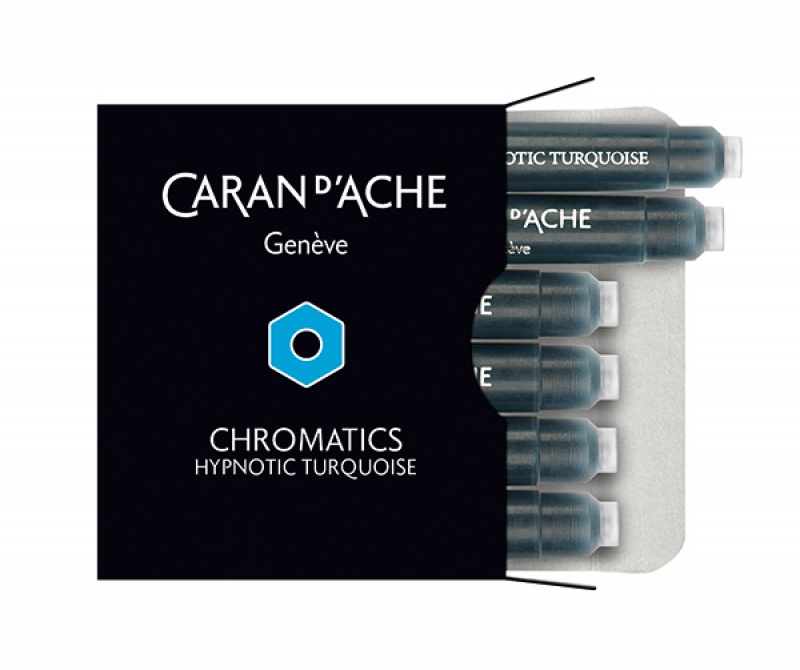 196773-198583-naboje_caran_d_ache_chromatics_hypnotic_turq-800w-1 Naboje CARAN D'ACHE Chromatics Hypnotic Turquoise, 6szt., turkusowe - obrazek 1