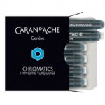 Naboje CARAN D'ACHE Chromatics Hypnotic Turquoise, 6szt., turkusowe