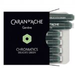 Naboje CARAN D'ACHE Chromatics Delicate Green, 6szt., jasnozielone
