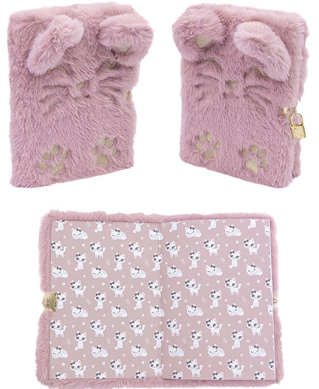 Pamiętnik z kłódką ASTRAPAP FLUFFY KITTY A5 96k Pamiętnik z kłódką ASTRAPAP FLUFFY KITTY A5 96k - obrazek 1