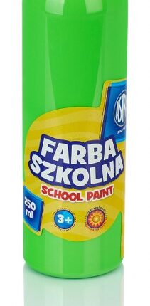Farba szkolna Astra 250 ml - fluorescencyjna zielona