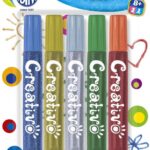 Klej brokatowy Creativo Astra 5 kol x 10,5ml - blister