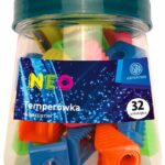 Temperówka neonowa ciemna ASTRA PEN - słój 32 sztuki