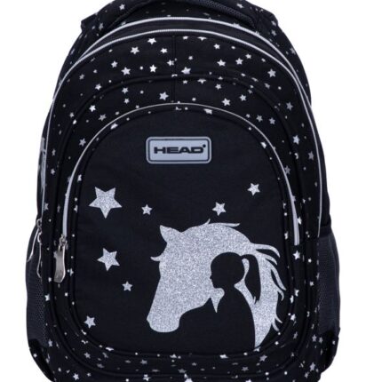 PLECAK HEAD GLITTER EFFECT SILVER DREAM, AB330 DLA DZIEWCZYNKI KLASA 1 - 3