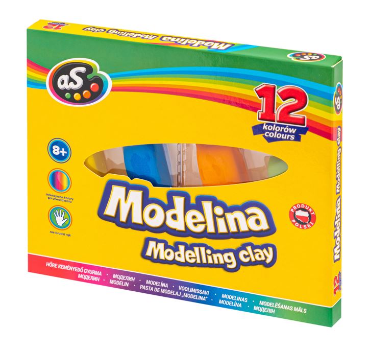 Modelina AS 12 kolorów Modelina AS 12 kolorów - obrazek 1