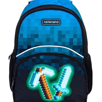 Plecaczek dziecięcy wycieczkowy ASTRABAG BLUE PIXEL, AK300