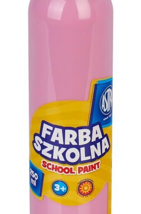 Farba szkolna Astra 250 ml - różowa jasna