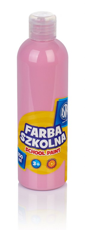 Farba szkolna Astra 250 ml - różowa jasna Farba szkolna Astra 250 ml - różowa jasna - obrazek 1