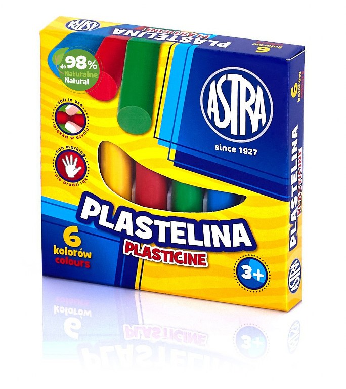 Plastelina Astra 6 kolorów Plastelina Astra 6 kolorów - obrazek 1