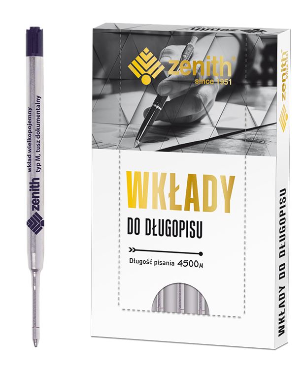 Wkład wielkopojemny Zenith 4/20 CZARNY Wkład wielkopojemny Zenith 4/20 CZARNY - obrazek 1