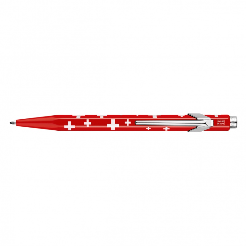 204114-207888-dlugopis_caran_d_ache_849_swiss_flag_m_czerw-800w Długopis CARAN D'ACHE 849 Swiss Flag, M, czerwony - obrazek 1