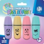 Mini zakreślacze ASTRA Pastel Line 4 kolory - 4 szt. blister