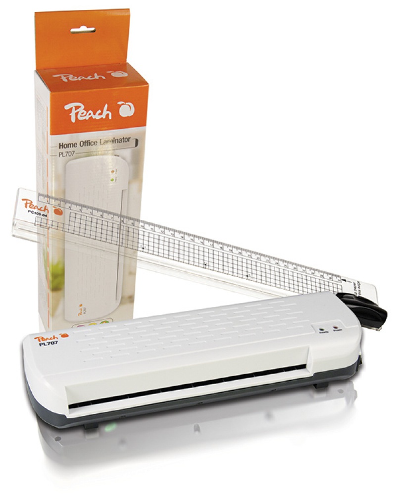 226123-211870-zestaw_do_laminowania_zdjec_2_w_1_peach_pbp1-800w Zestaw do laminowania zdjęć 2 w 1 PEACH PBP105, laminator i gilotyna, biały - obrazek 1